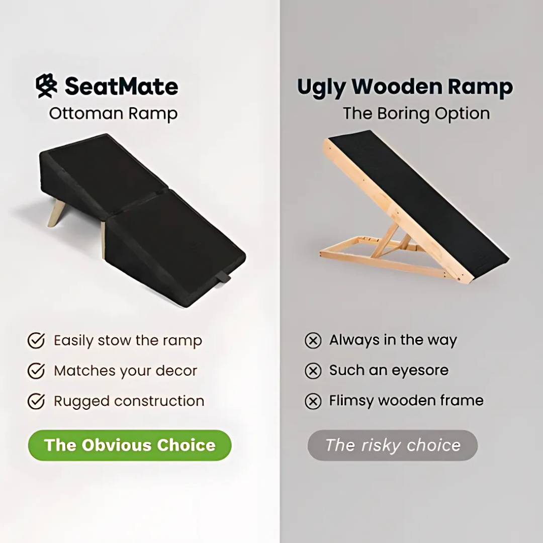 PawRest® - Dog Ramp + Ottoman