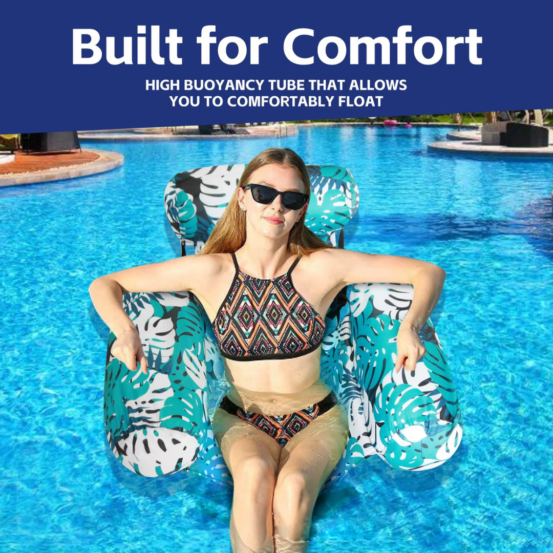 Floating Oasis® - Inflatable Floating Chair with Air Pump