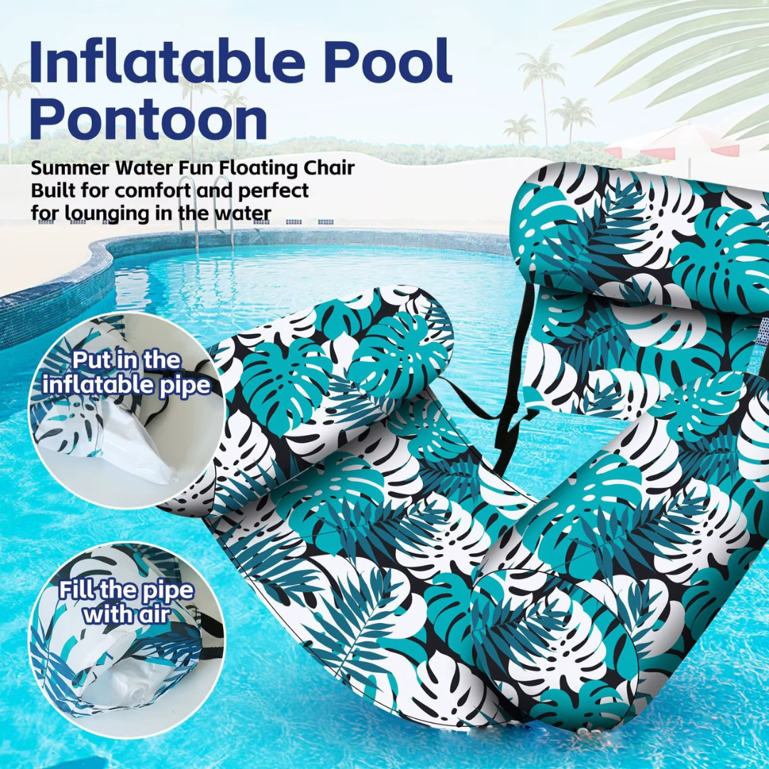 Floating Oasis® - Inflatable Floating Chair with Air Pump