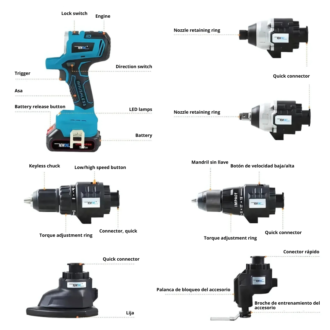 PowerCraft®: the ultimate 12-in-1 cordless tool kit