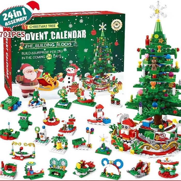 Countdown Calendar 2024 Christmas Theme Building Set®
