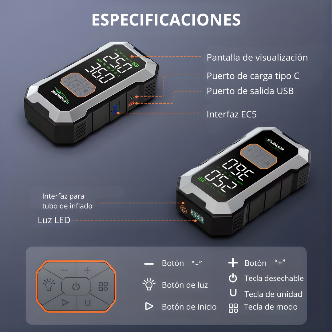 AutoRevive® - el arrancador de emergencia 4 en 1