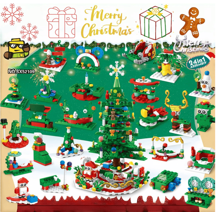 Countdown Calendar 2024 Christmas Theme Building Set®