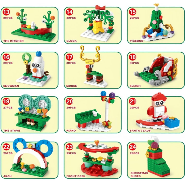 Countdown Calendar 2024 Christmas Theme Building Set®