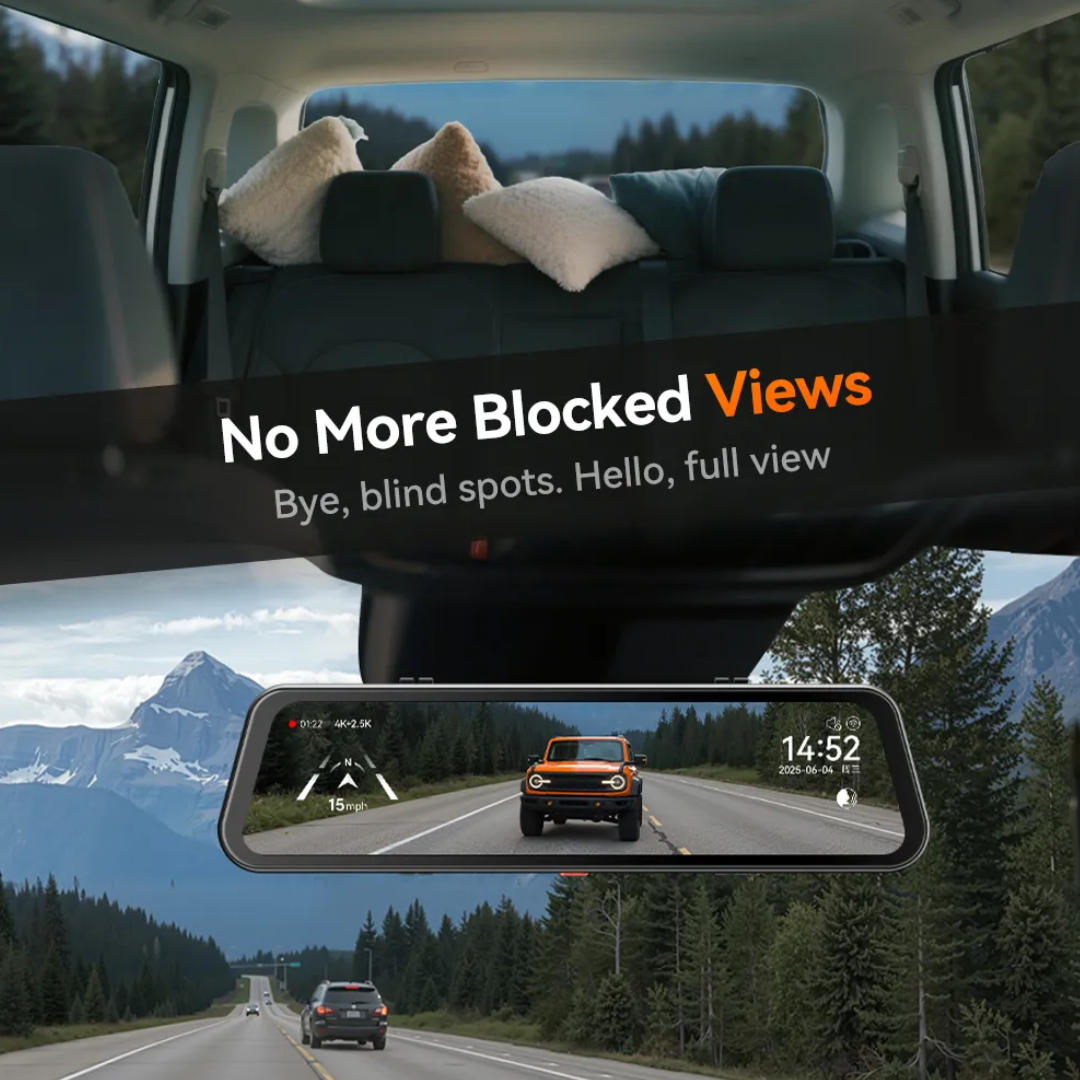 RoadGuard G900Pro® - 12MP WiFi Touch Screen Dash Cam Smart Mirror